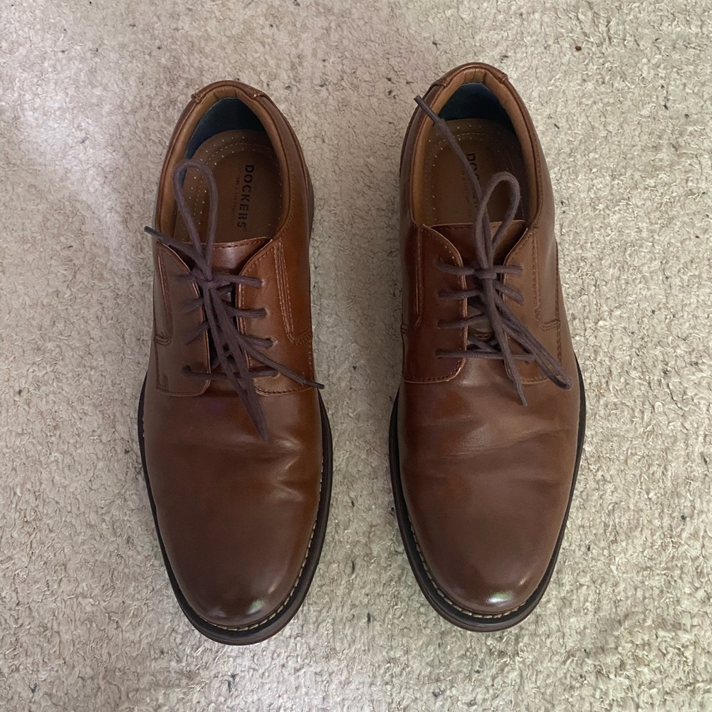 Dockers Men's Tan Leather Dress Shoes US Men’s 8.5